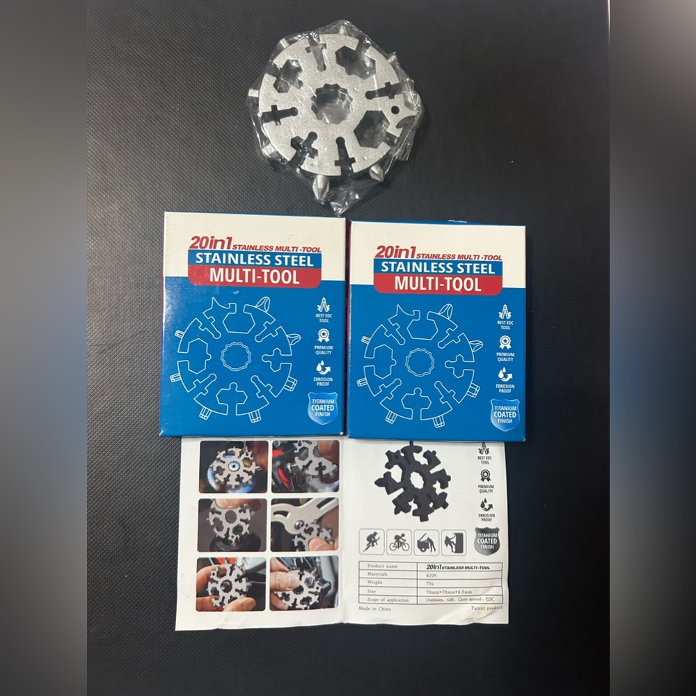 002 BOGO: buy 1 get 1 20 in 1 Stainless Steel Multi Tool